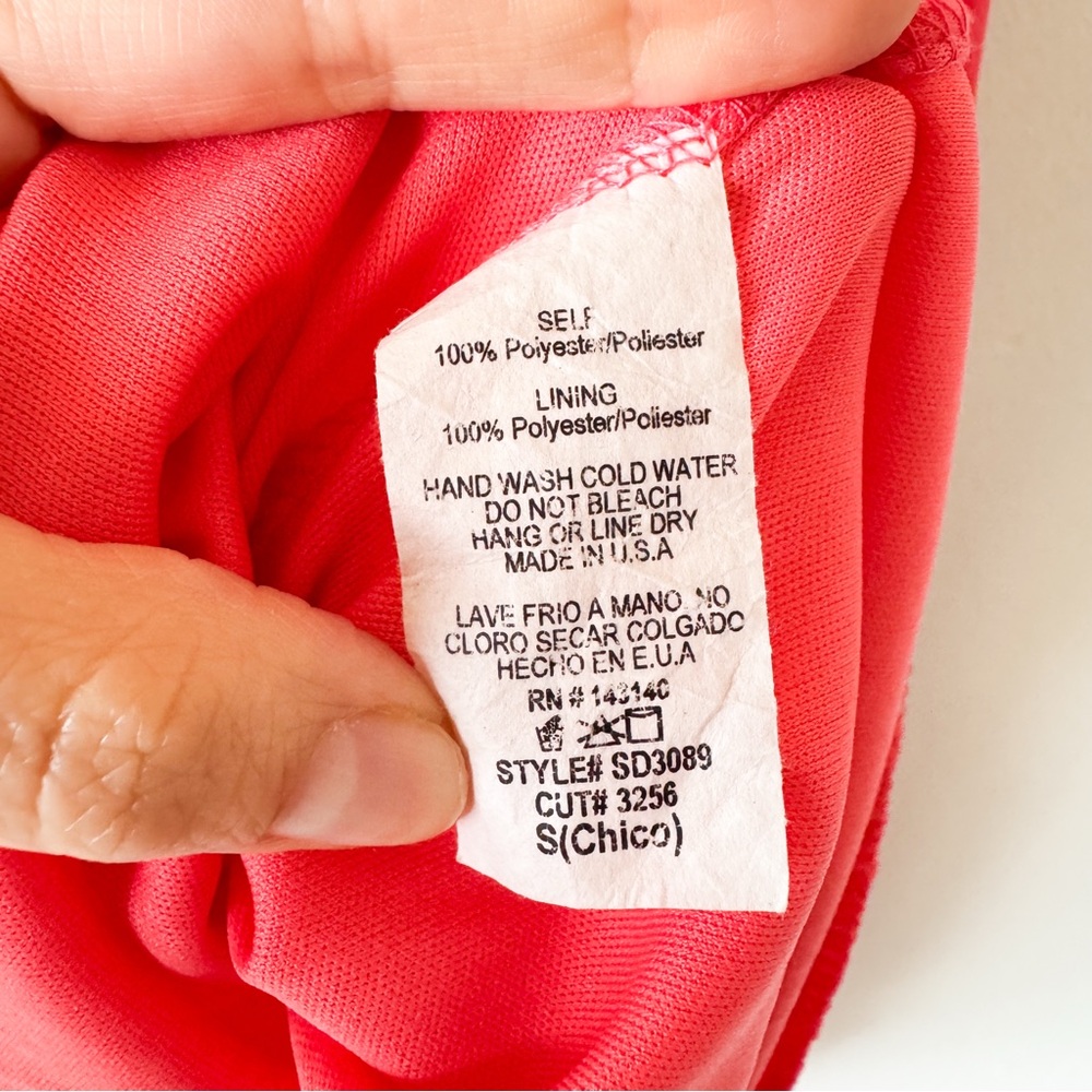 Style Rack Bright Pink Racerback Spaghetti Straps Dress Size Small - Picture 4 of 5